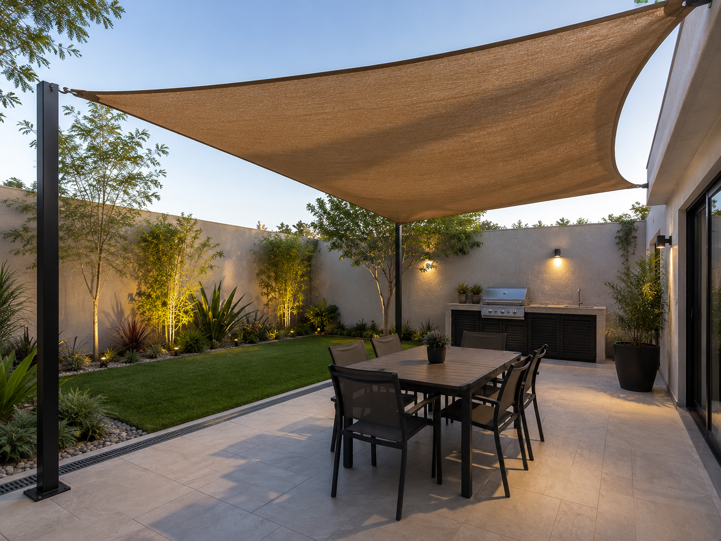 Áreas de jardín y patios